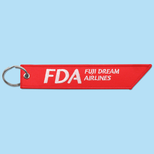 FDA フライトタグキーホルダー(レッド)